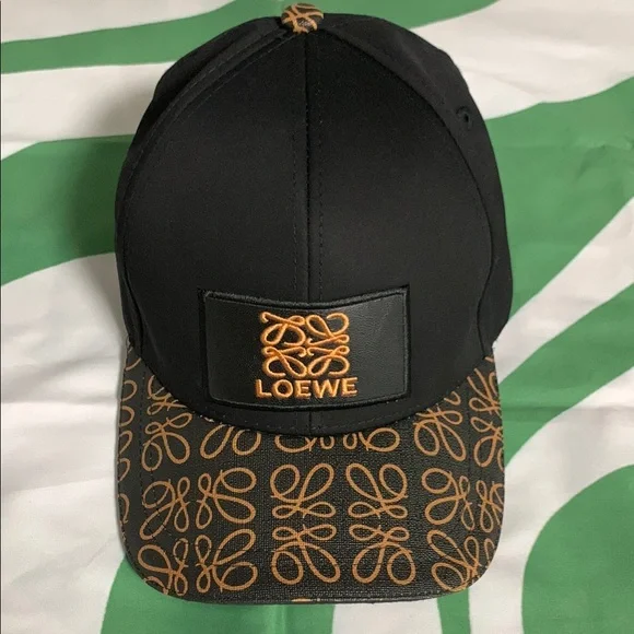 Loewe | Accessories | Loewe Black And Orange Logo Cap | Poshmark display picture 3